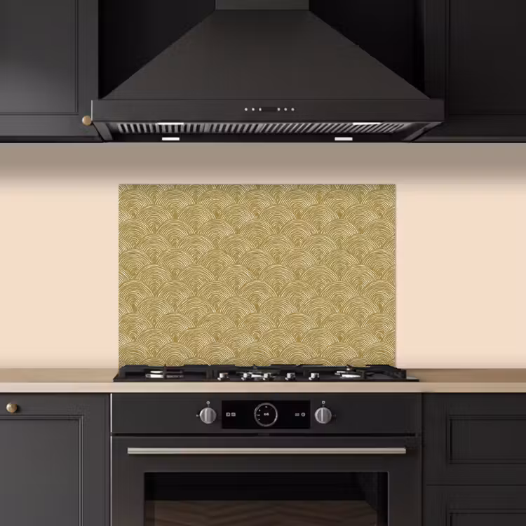 Paraschizzi cucina - Ventaglio - Geometrico - Verde — 5