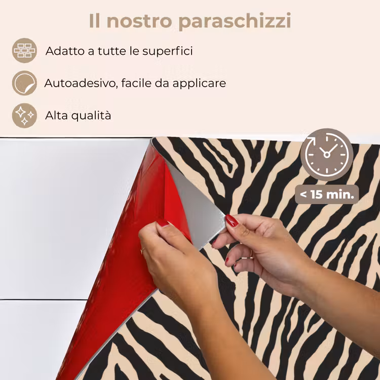 Paraschizzi cucina - Zebra - Classico - Nero — 4