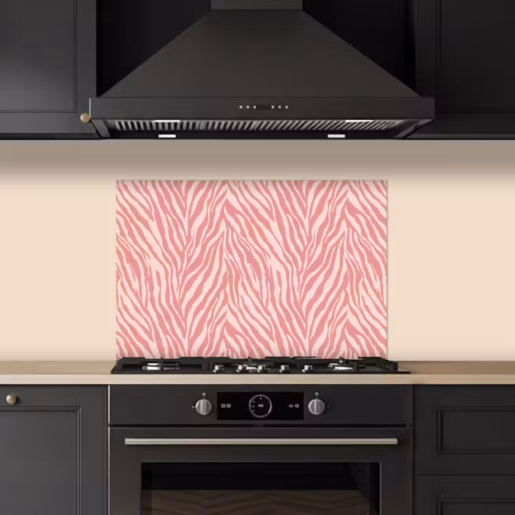 Paraschizzi cucina - Zebra - Stampa - Rosa — 5