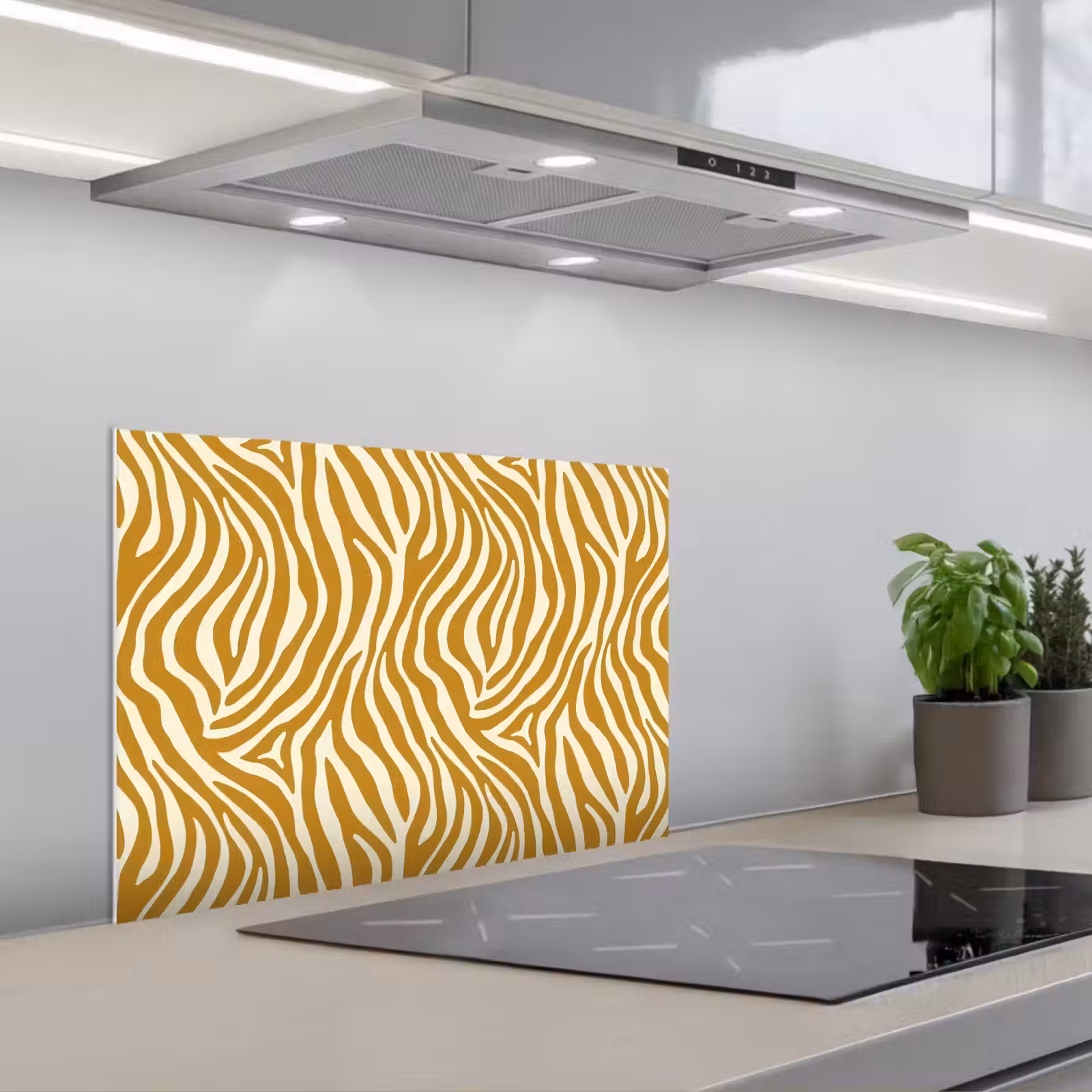 Paraschizzi cucina - Zebra - Classico - Ocra - Giallo — 1