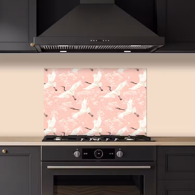 Paraschizzi cucina - Gru - Fiore - Rosa — 5
