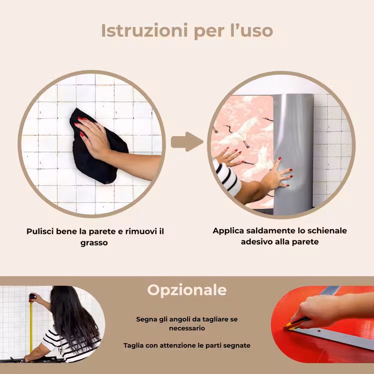 Paraschizzi cucina - Gru - Fiore - Rosa — 6