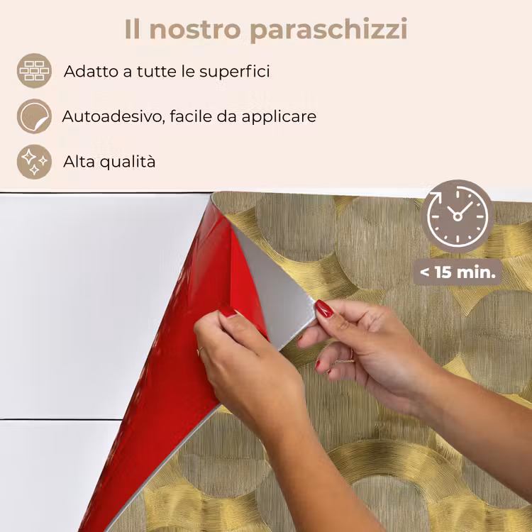 Paraschizzi cucina - Moderno - Geometrico - Oro — 4