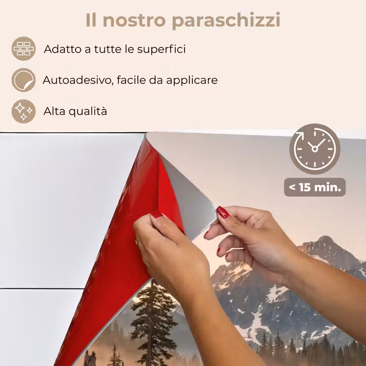Paraschizzi cucina - Montagne - Acqua - Alberi — 4
