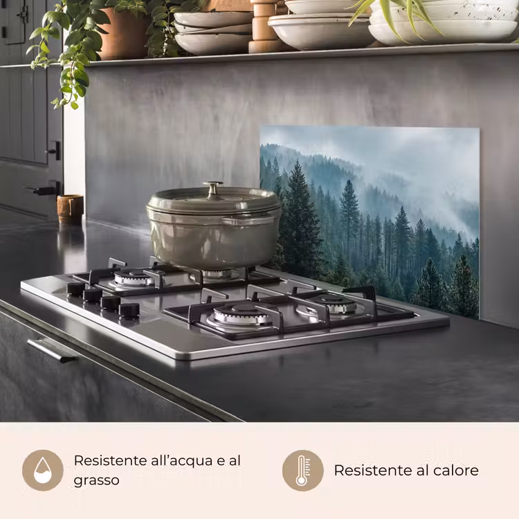Paraschizzi cucina - Naaldwoud - Bergen - Nebbia — 2