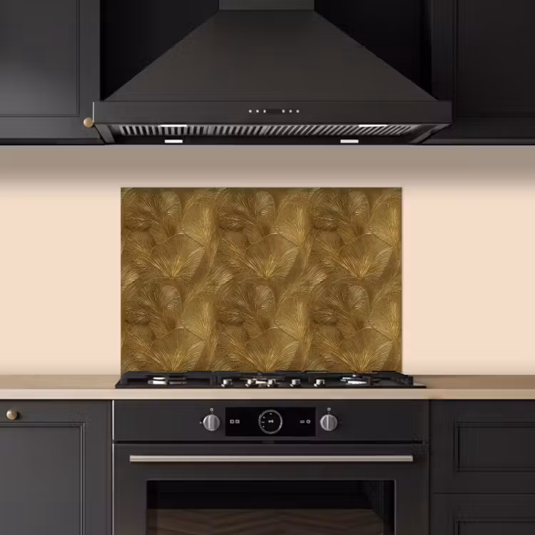 Paraschizzi cucina - Organico - Linee - Oro — 5