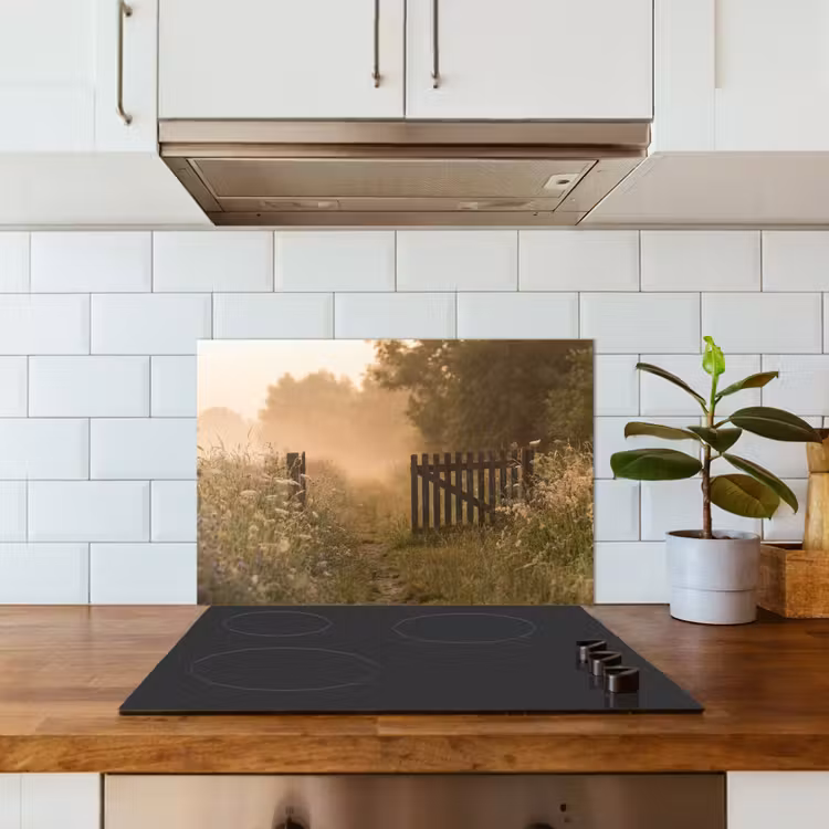 Paraschizzi cucina - Recinto - Natura - Nebbia - Campo — 3