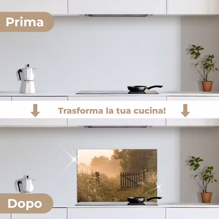 Paraschizzi cucina - Recinto - Natura - Nebbia - Campo — 7
