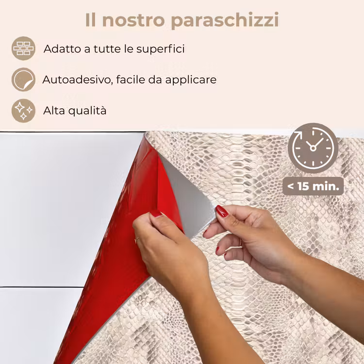 Paraschizzi cucina - Serpente - Motivo - Beige — 4