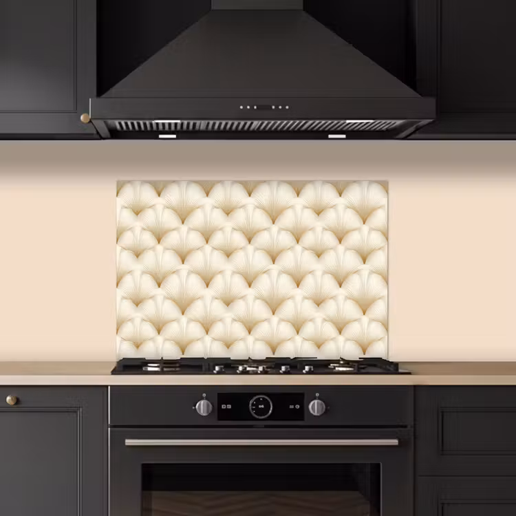 Paraschizzi cucina - Ventaglio - Motivo - Oro — 5