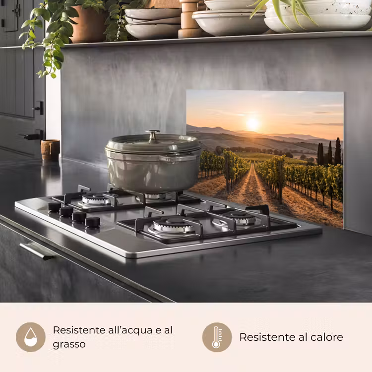 Paraschizzi cucina - Vigneto - Tramonto - Paesaggio — 2
