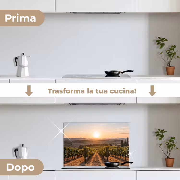 Paraschizzi cucina - Vigneto - Tramonto - Paesaggio — 7