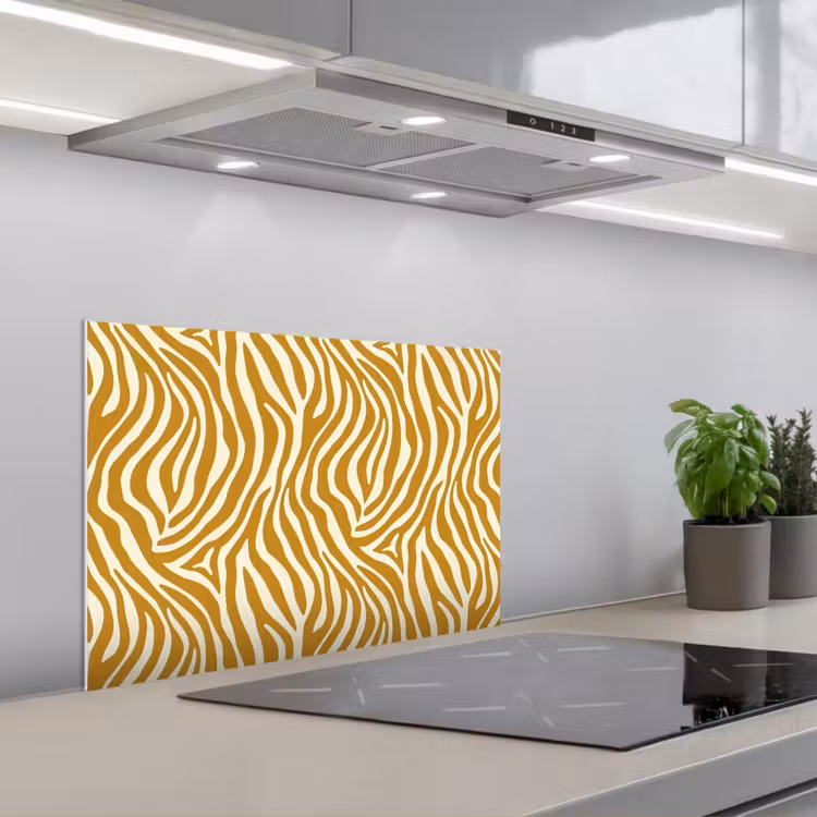 Paraschizzi cucina - Zebra - Classico - Ocra - Giallo — 1