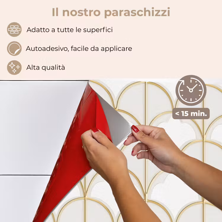 Paraschizzi cucina - Mosaico - Archi - Oro — 4
