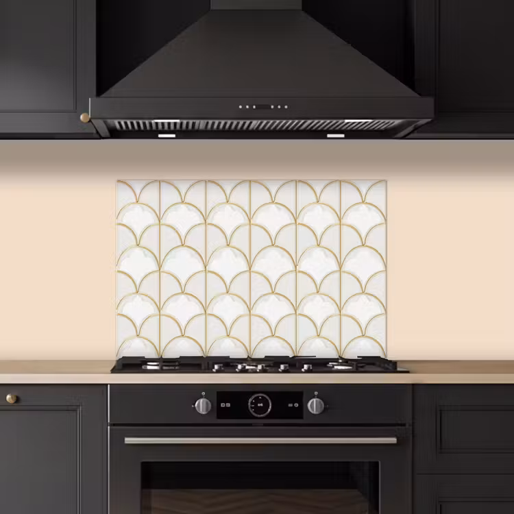 Paraschizzi cucina - Mosaico - Archi - Oro — 5