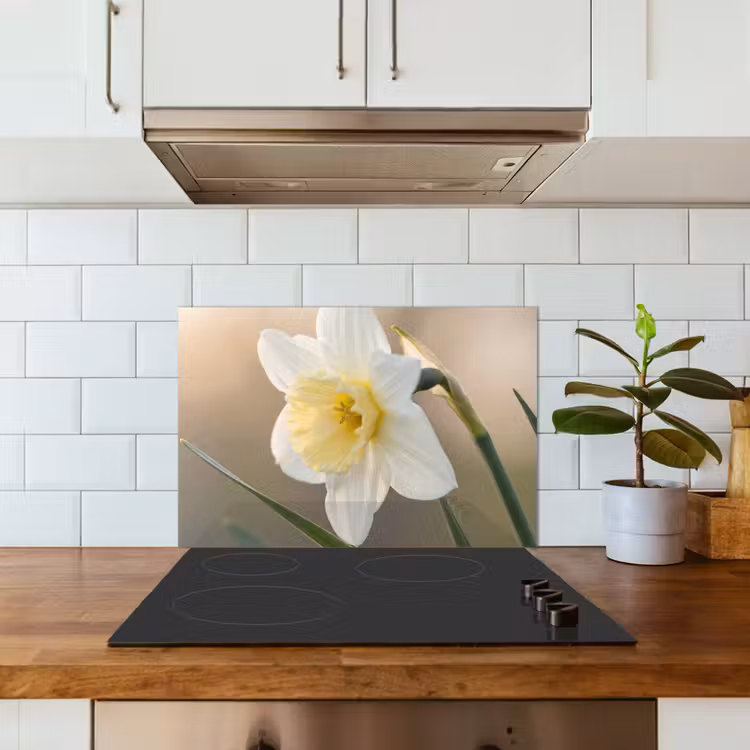 Paraschizzi cucina - Narciso - Fiore - Minimalista — 3