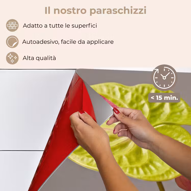 Paraschizzi cucina - Piante - Anthurium - Verde - Rosa — 4