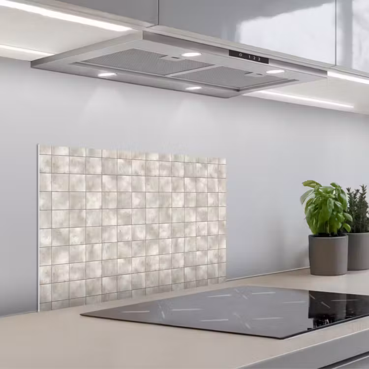 Paraschizzi cucina - Piastrelle - Naturale - Grigio — 1