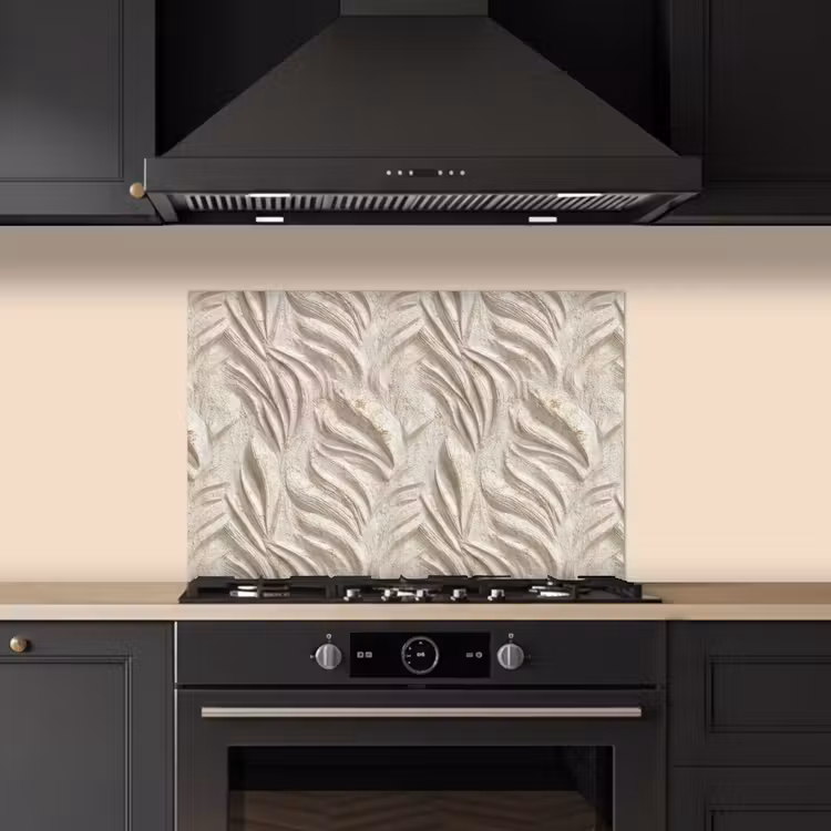 Paraschizzi cucina - Struttura - Rilievo - Beige — 5