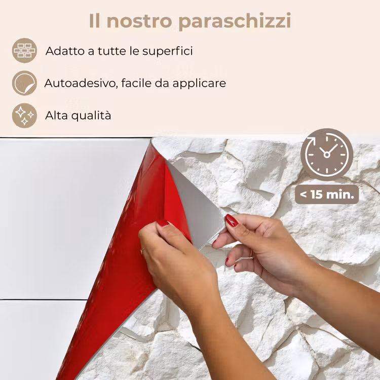 Paraschizzi cucina - Struttura - Roccia - Bianco — 4