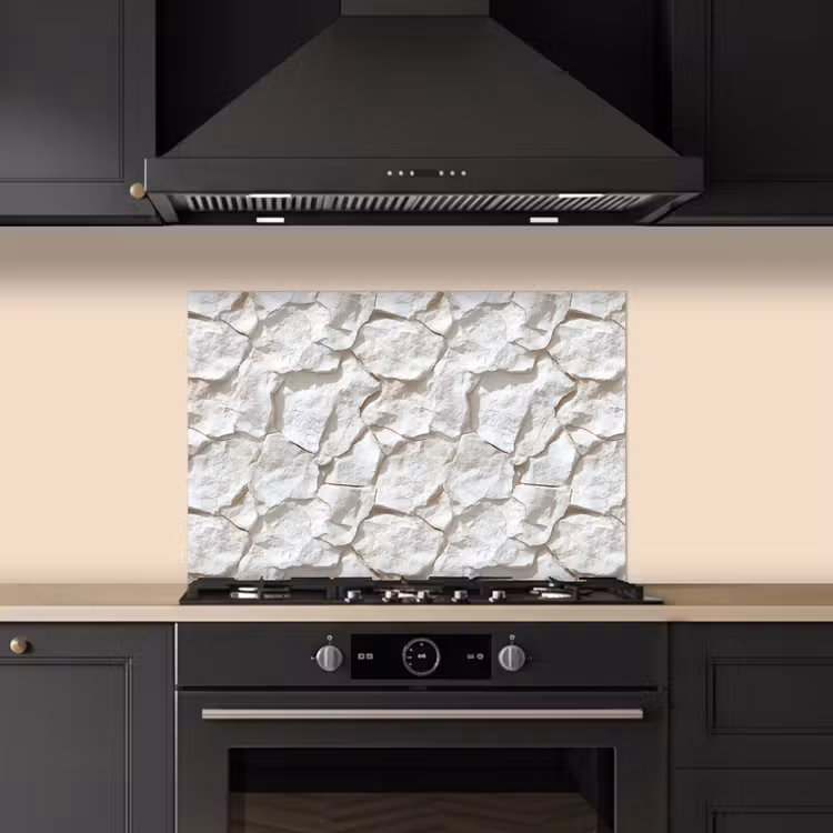 Paraschizzi cucina - Struttura - Roccia - Bianco — 5