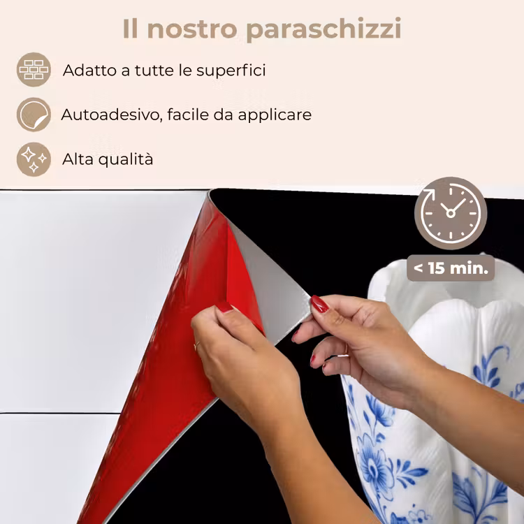 Paraschizzi cucina - Tulipano - Motivo - Blu — 4