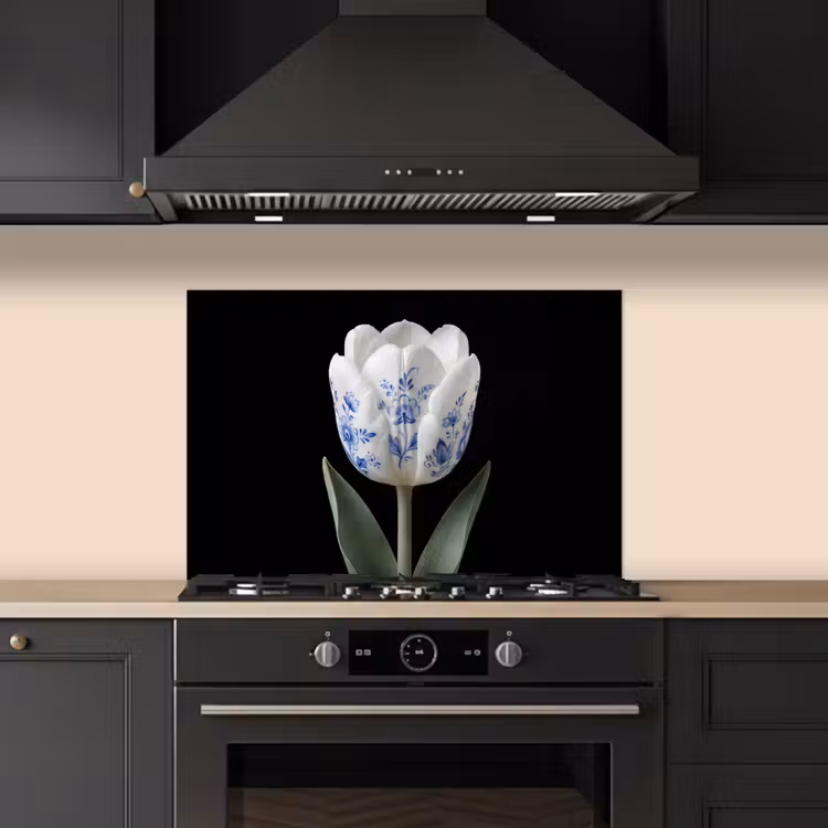 Paraschizzi cucina - Tulipano - Motivo - Blu — 5
