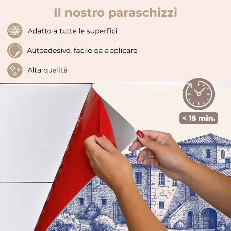 Paraschizzi cucina - Rustico - Tenuta - Blu — 4