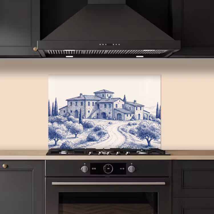 Paraschizzi cucina - Rustico - Tenuta - Blu — 5