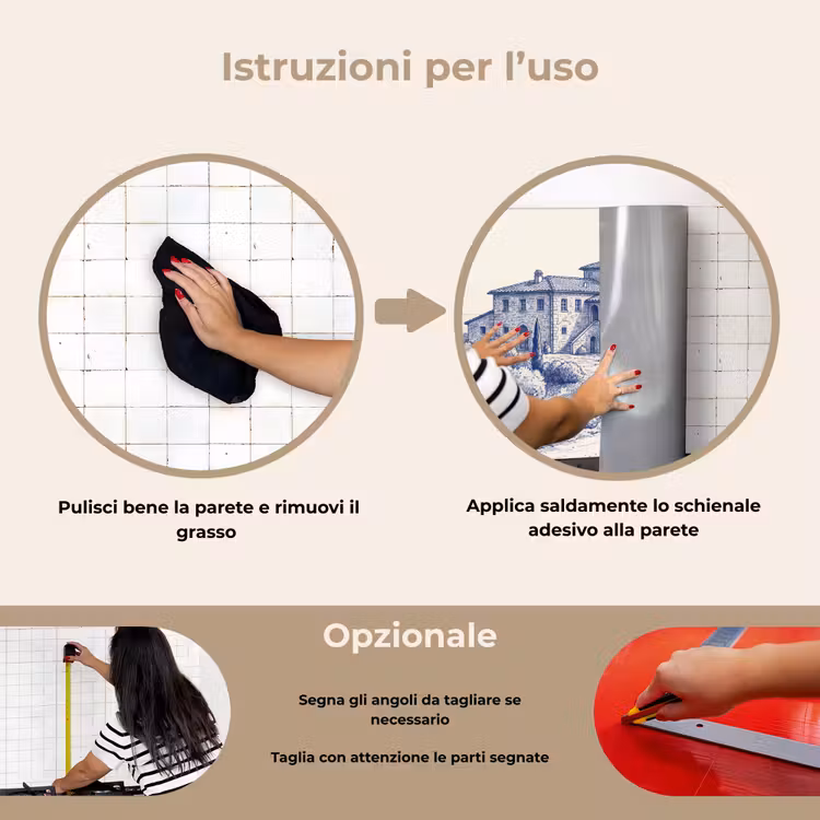Paraschizzi cucina - Rustico - Tenuta - Blu — 6