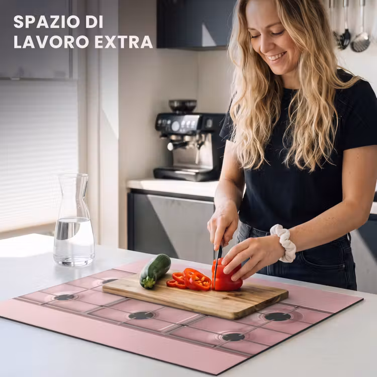 Protezione piano induzione - Cucina a gas - Moderna - Rosa — 5