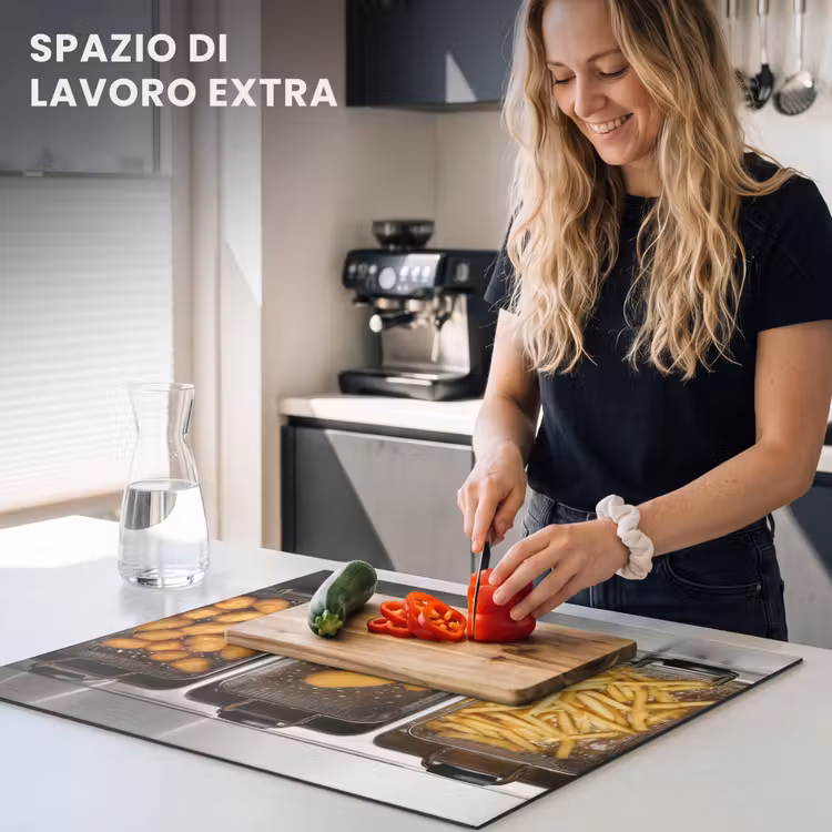 Protezione piano induzione - Frittura - Cibo - Cucina — 5