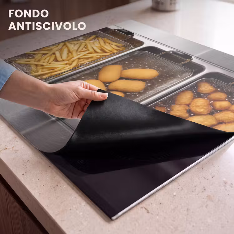Protezione piano induzione - Frittura - Cibo - Cucina — 6