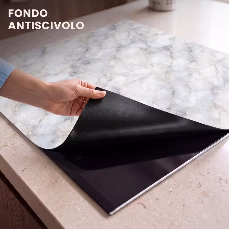 Protezione piano induzione - Grigio - Marmo - Dettagli — 6