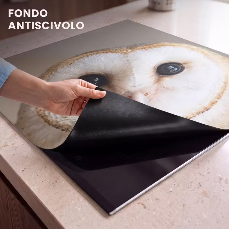 Protezione piano induzione - Gufo - Marrone - Bianco — 6