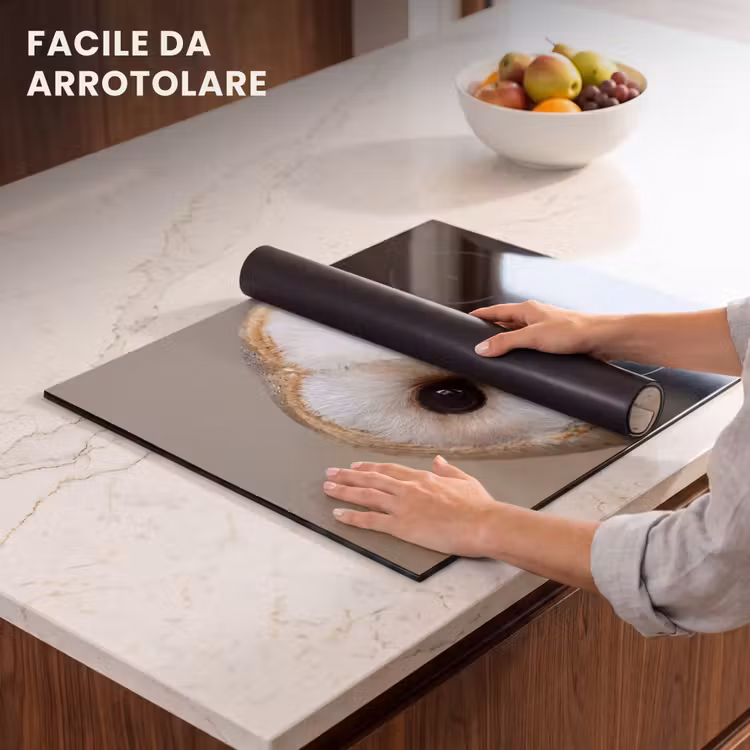 Protezione piano induzione - Gufo - Marrone - Bianco — 7