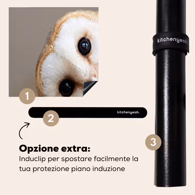 Protezione piano induzione - Gufo - Marrone - Bianco — 8