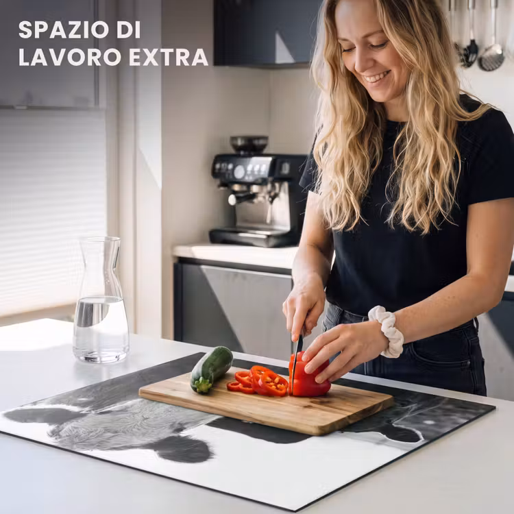Protezione piano induzione - Mucche - Bianco e nero — 5