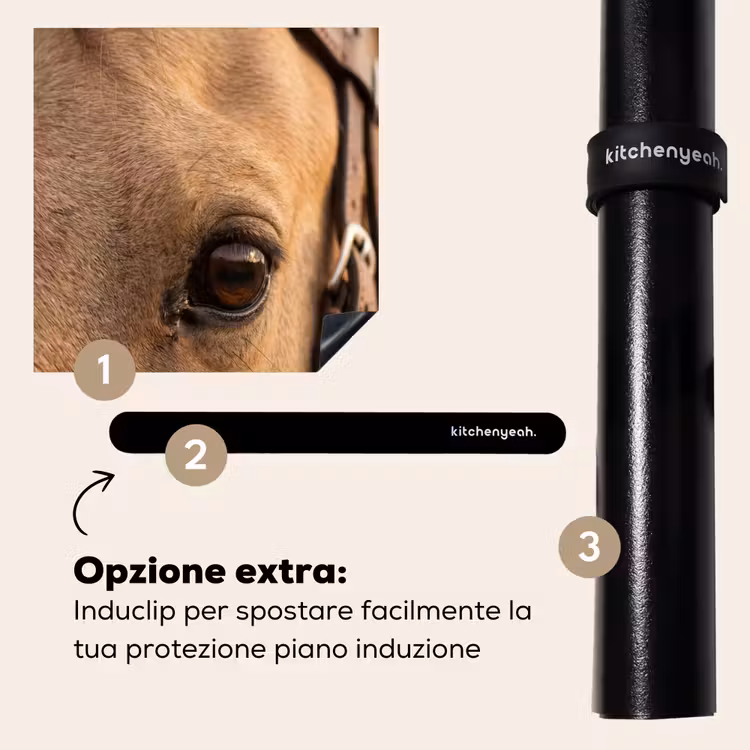 Protezione piano induzione - Cavallo - Occhio - Marrone — 8