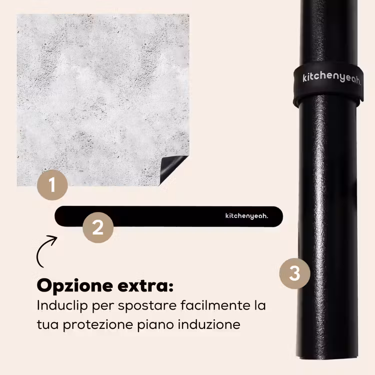 Protezione piano induzione - Grigio chiaro - Ruvido - Sottile — 8