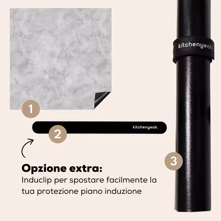 Protezione piano induzione - Grigio - Marmo - Opaco — 8