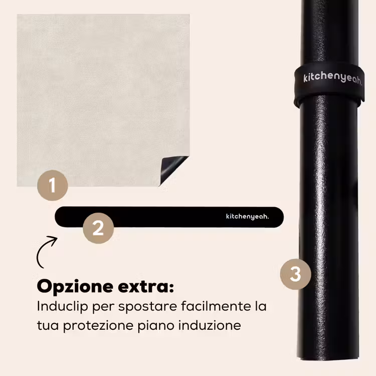 Protezione piano induzione - Color sabbia - Moderno - Liscio — 8