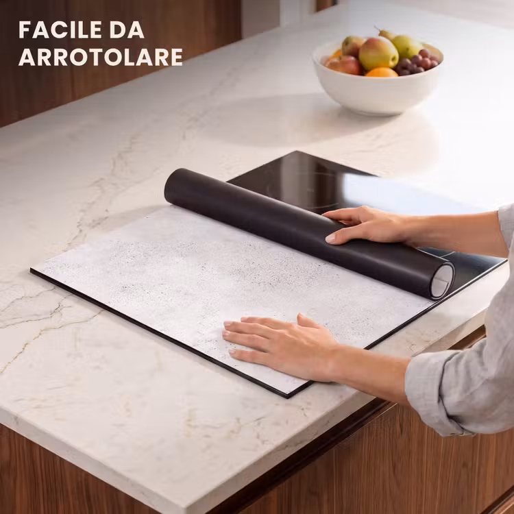 Protezione piano induzione - Grigio chiaro - Struttura in cemento - Sottile — 7