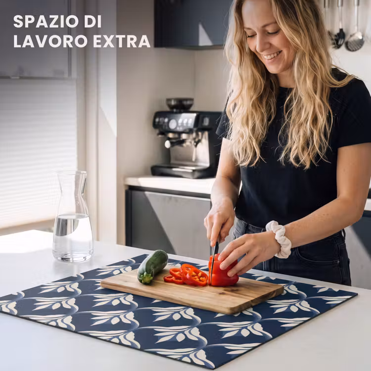 Protezione piano induzione - Moderno - Design - Blu — 5