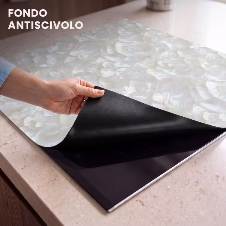 Protezione piano induzione - Perla lucida - Bianco - Conchiglia — 6