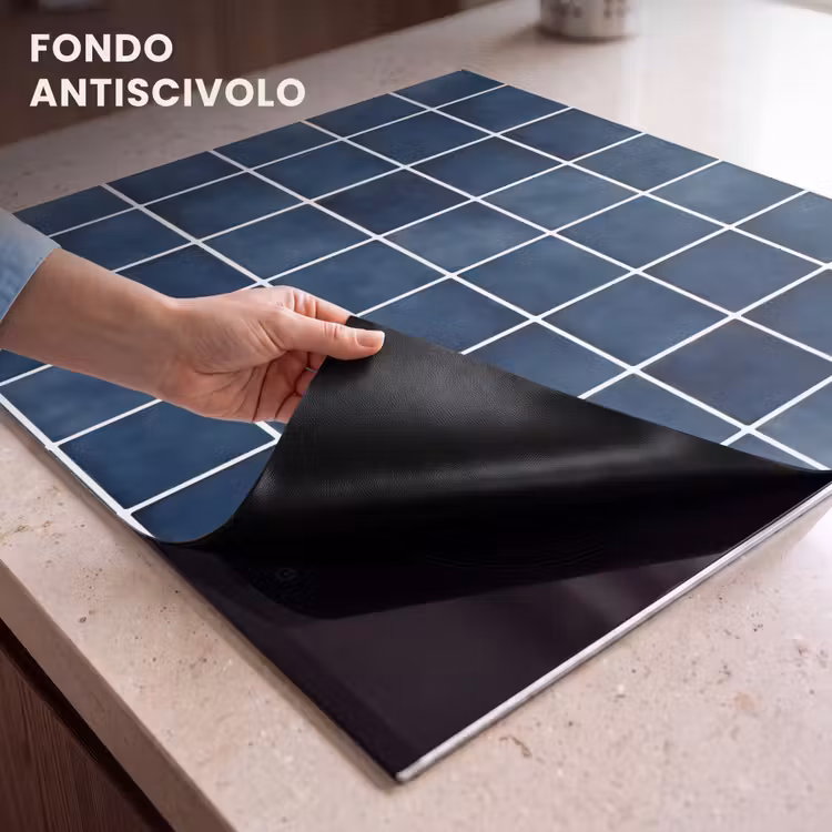 Protezione piano induzione - Piastrella - Moderna - Blu — 6