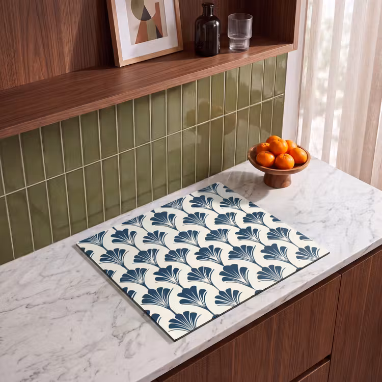 Protezione piano induzione - Classico - Motivo - Blu — 4