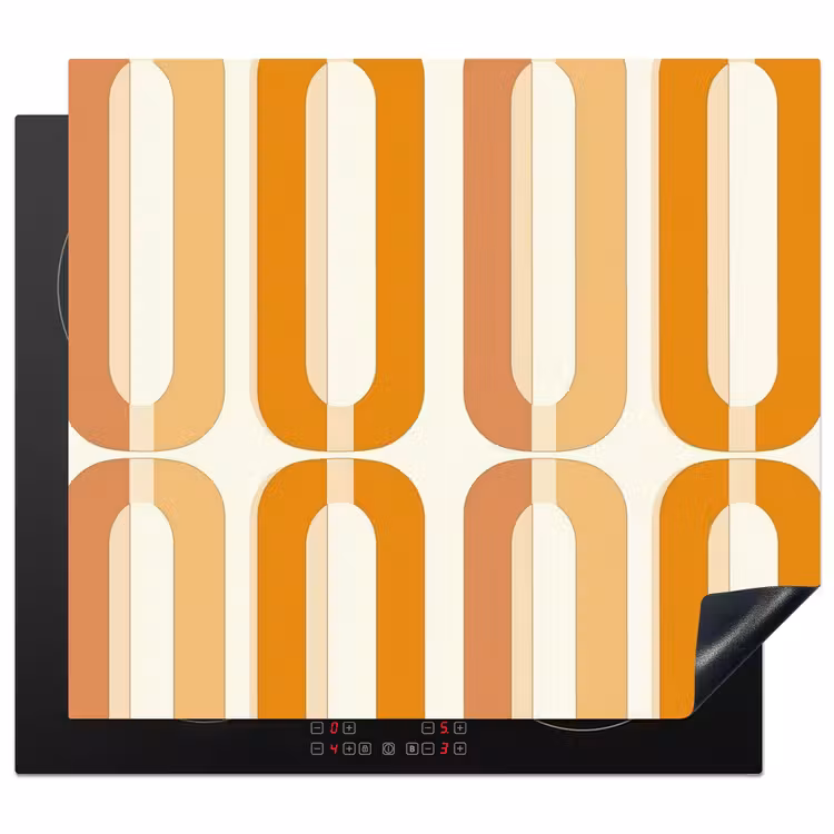 Protezione piano induzione - Forma a U - Retro - Arancione — 1
