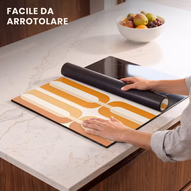 Protezione piano induzione - Forma a U - Retro - Arancione — 7