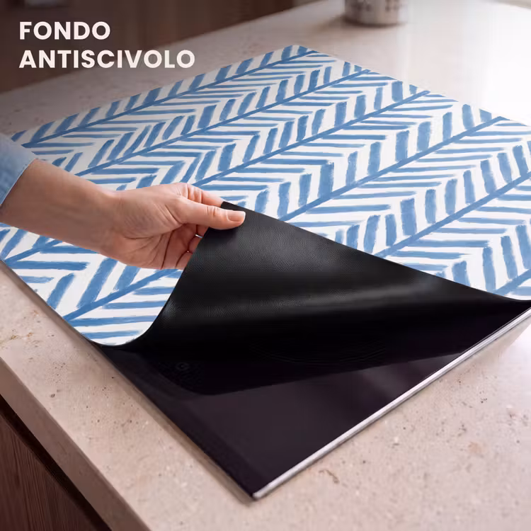Protezione piano induzione - Motivo - Striscia - Blu — 6